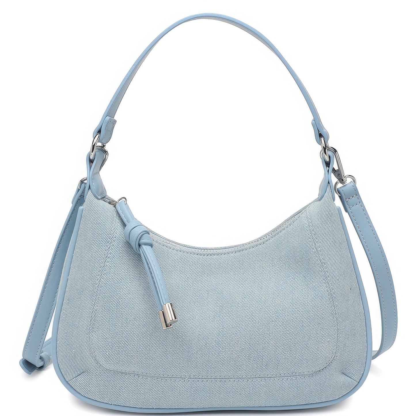 Fashion Denim Texture Shoulder Crossbody Bag