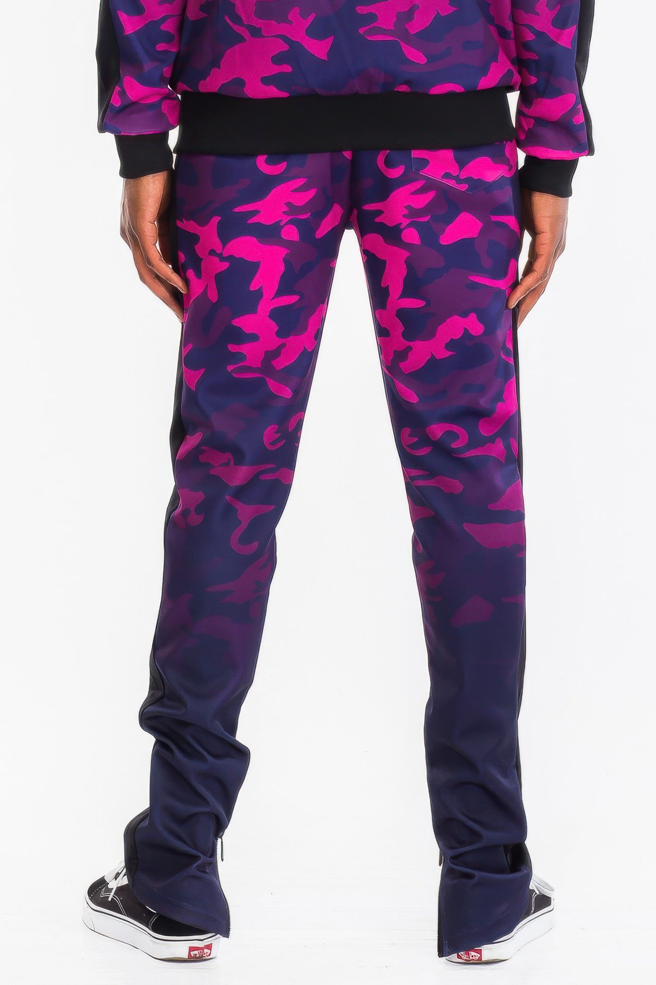 Mens Camo Ombre Print Track Pants