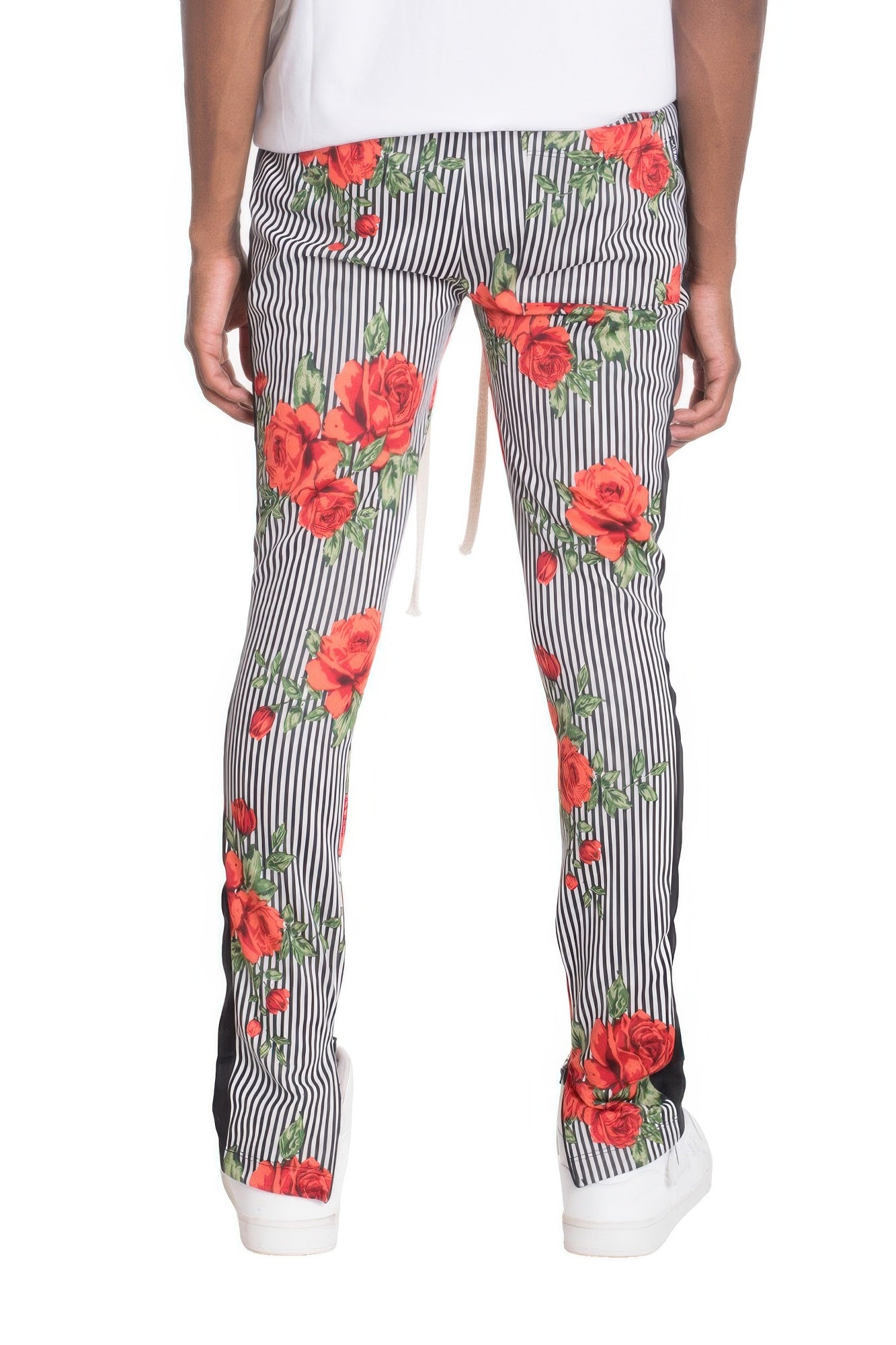 Flower Stripes Track Pants