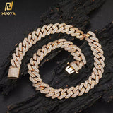Gold Plated Iced Out Chain for Men and Women Cuban Chain Necklace