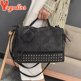 Vintage Rivet Leather Handbag