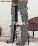 Over-the-knee Sparkling High Boots