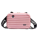 Fashion Women Mini Suitcase Shape Crossbody Bag