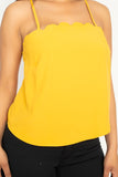 Scallop Opening Cami Top