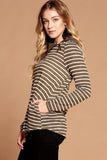 Striped Loose-fit Knit Sweater