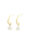 Open Circle Peral Bead Earring