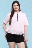Plus Size French Terry Pullover Sweatshirt