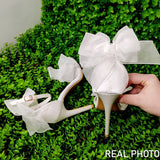 White Wedding Bridal Shoes
