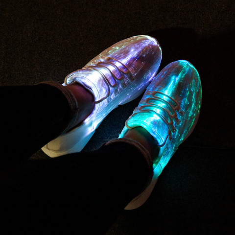 Light-up Luminous Fiber Optic Shoes