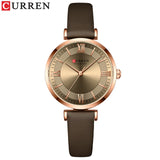 Classic Clock Leather Watch