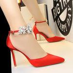 High Heel Rhinestone Shoes Pumps