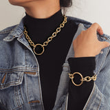 Curb Thick Chain Statement Jewelry Set