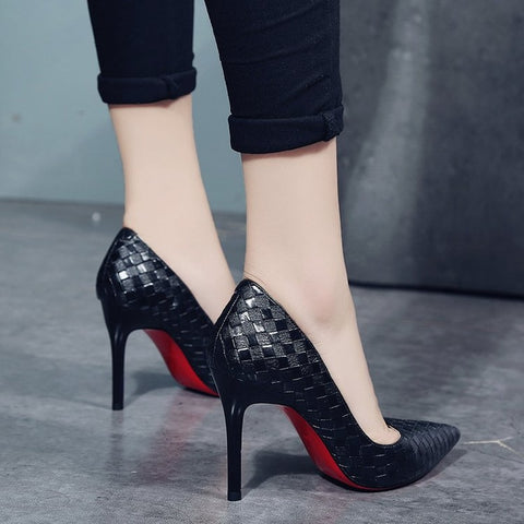 Sexy Women Red Bottom High Heel Shoes Pumps