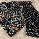 Womans Designer Set Satin Silk Pajama Sleepwear