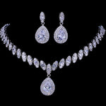 Simulated Bridal Jewelry Necklace Sets