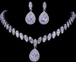 Simulated Bridal Jewelry Necklace Sets