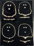 14K Gold Plated Wedding Jewelry Sets