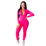 Women Long Sleeve Two Piece Suits Hooded Tracksuit